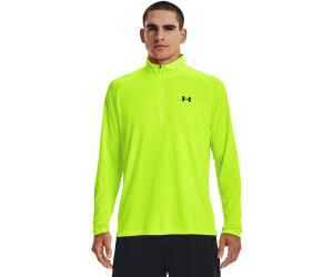 Buy Under Armour Men s UA Tech Zip Long Sleeve lime surge black from 29.99 Today Best Deals on idealo