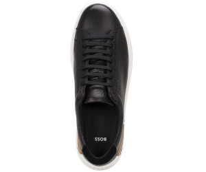 Hugo boss discount black leather sneakers