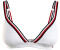 Tommy Hilfiger Signature Tape Unpadded Triangle Bikini Top (UW0UW04101) white