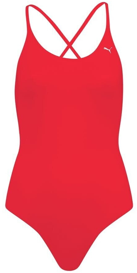 Puma V Neck Swimsuit (100001634-002) red