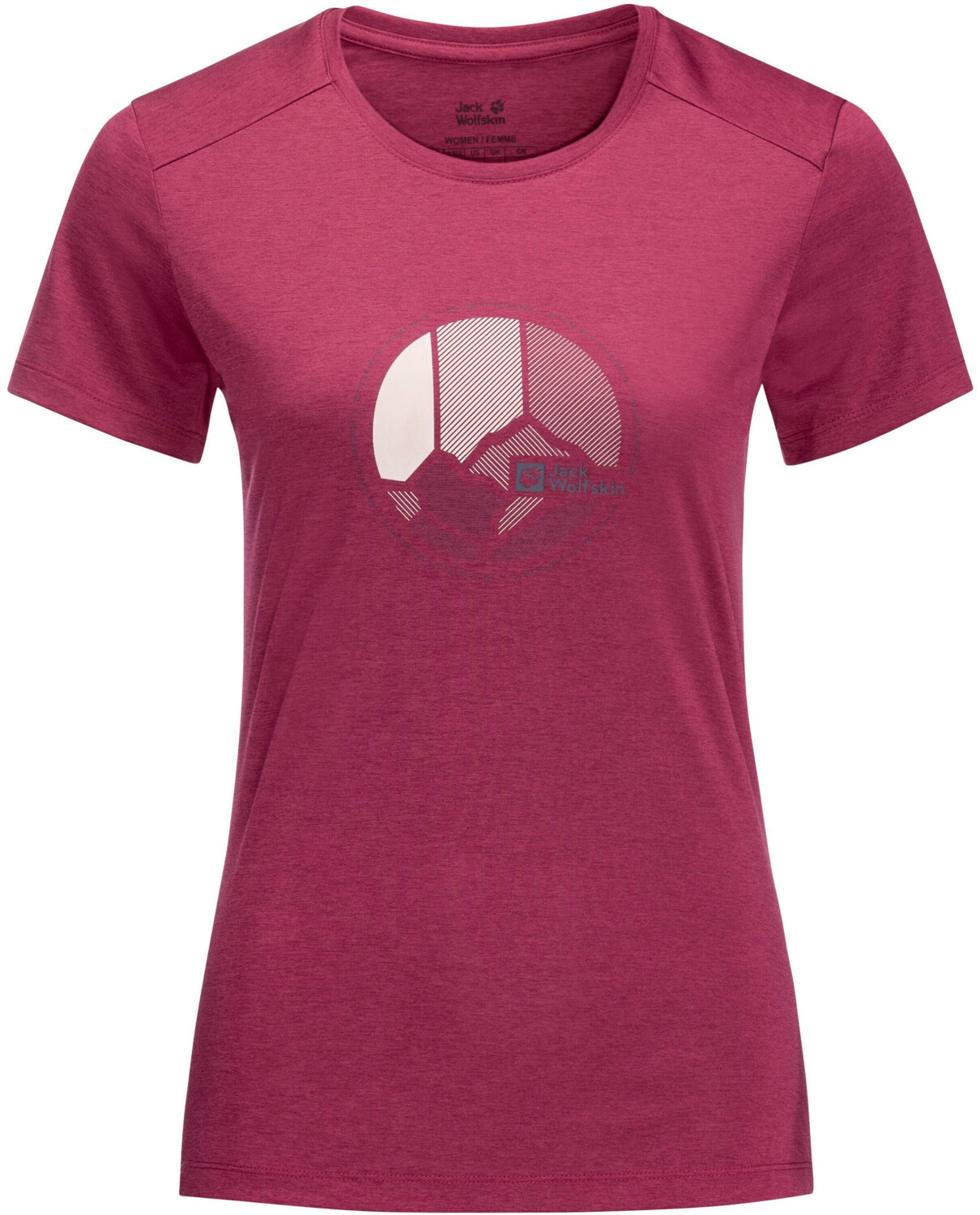 Jack Wolfskin CROSSTRAIL GRAPHIC Top Women (1807213) sangria red