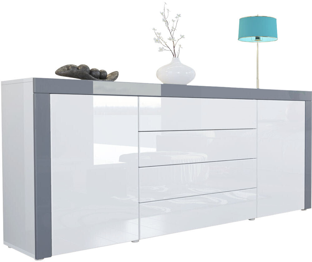 Vladon La Paz 167x72cm White/Grey