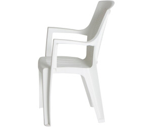 Sedia Da Giardino Progarden Eden 87100 - Plastica Con Intreccio, Colore Bianco - Foto 5