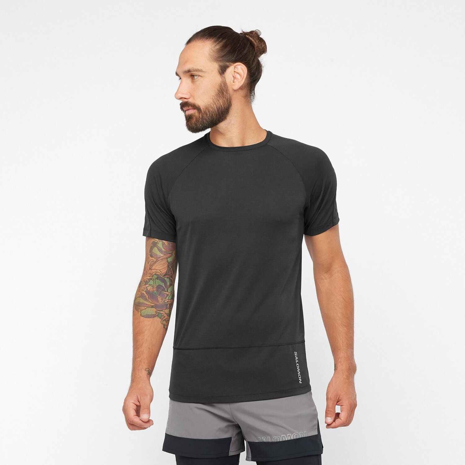Salomon Cross Run Men s Shirt LC1869400 deep black ab 31 95 Preisvergleich bei idealo