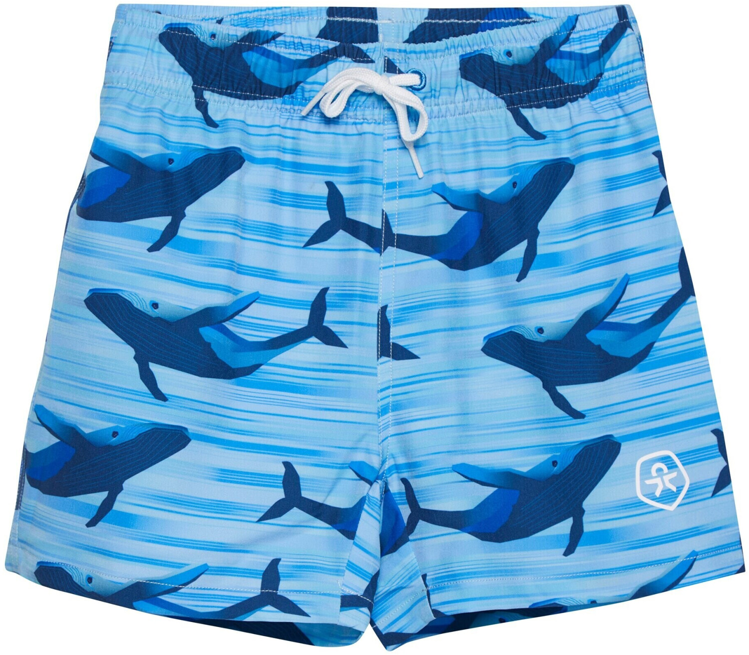 Color Kids Shorts Swim Shorts - AOP (720140-7553) azure blue