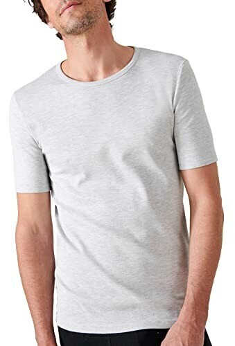 Damart Tee-shirt homme manches courtes maille interlock Thermolactyl gris chiné