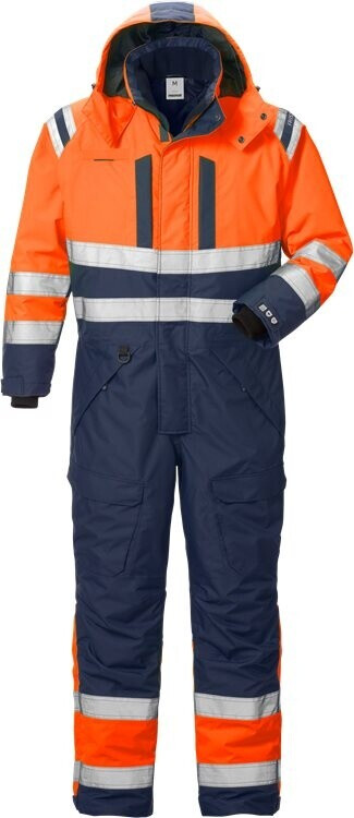 Fristads Warnschutz-Overall High Vis Airtech® Winteroverall Kl. 3 8015 GTT Warnschutz-Orange/Marine