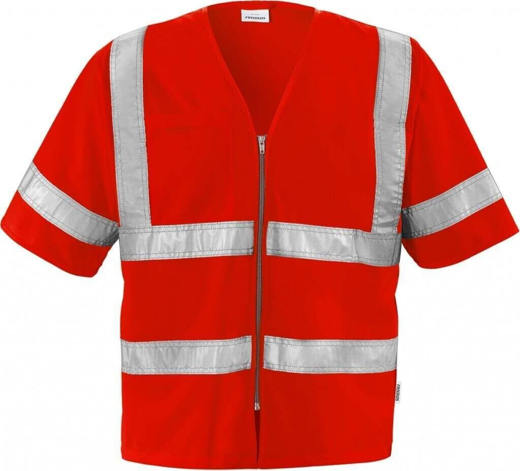 Fristads Warnschutzweste High Vis Weste Kl. 3 500 NV Warnschutz-Rot