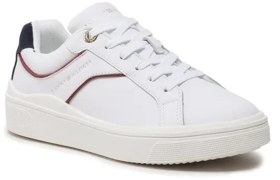 Tommy Hilfiger Feminine Court Sneaker FW0FW07122 white/rwb