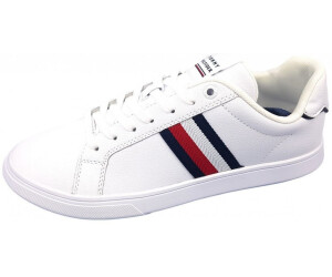 Tommy Hilfiger Corporate Leather Cup Stripes FM0FM04732 white ab 