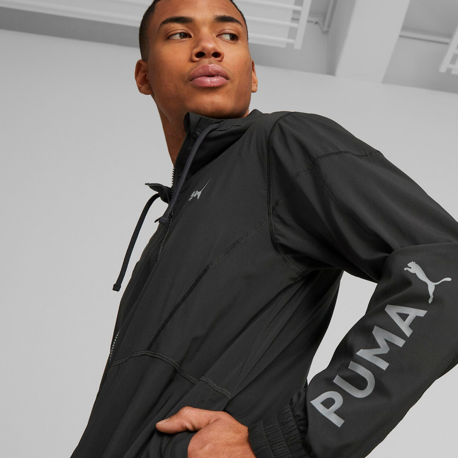 Puma Fit Men\'s Training € Preisvergleich Jacket dark gray puma bei black/cool (522128) | ab 34,00