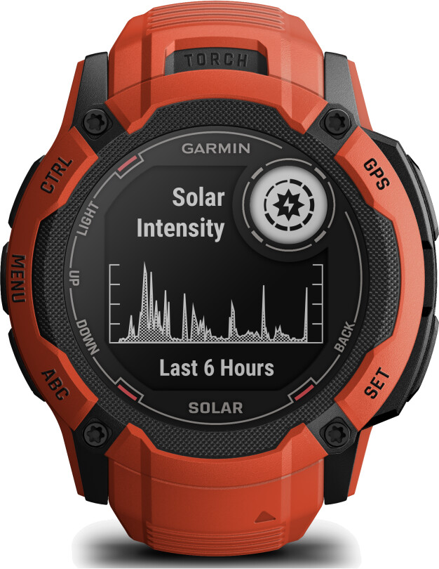 Garmin instinct gps watch flame 2025 red