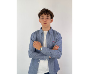 Levi's slim fit denim shirt sales