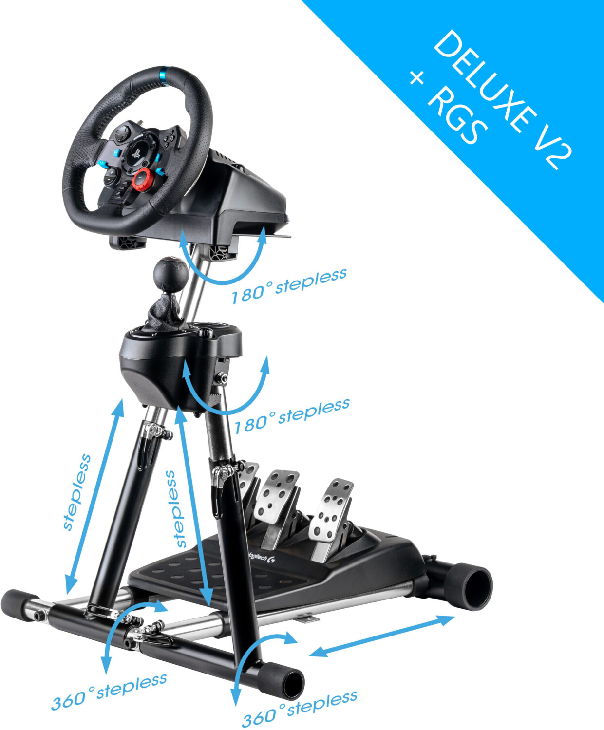 Wheel stand pro Wheel Stand Pro pour Logitech G29/G920/G27/G25 Racing Wheel + RGS - Deluxe V2