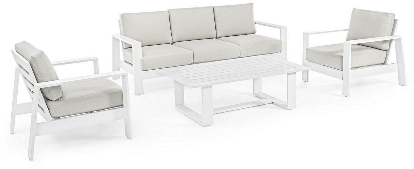Bizzotto Lounge set Baltic 4pcs. white