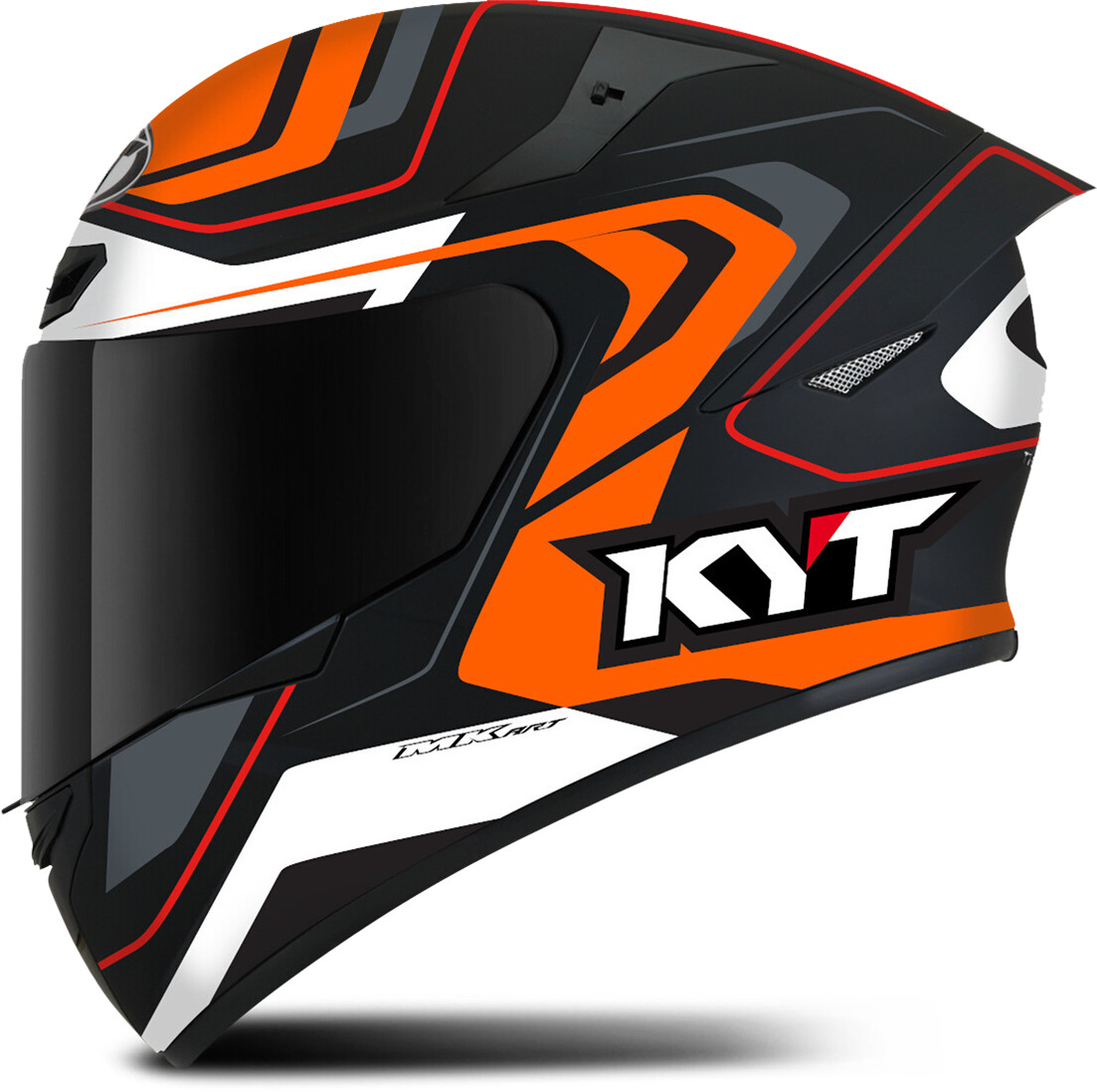 Photos - Motorcycle Helmet KYT Helmet KYT Helmet TT-Course Overtech black/orange