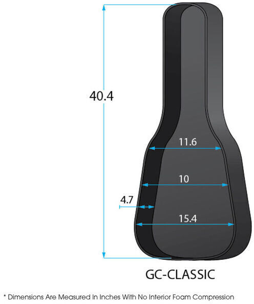 Photos - Other Sound & Hi-Fi Gator GC-Classic Guitar ABS Case  (GC-CLASSIC-4PK)