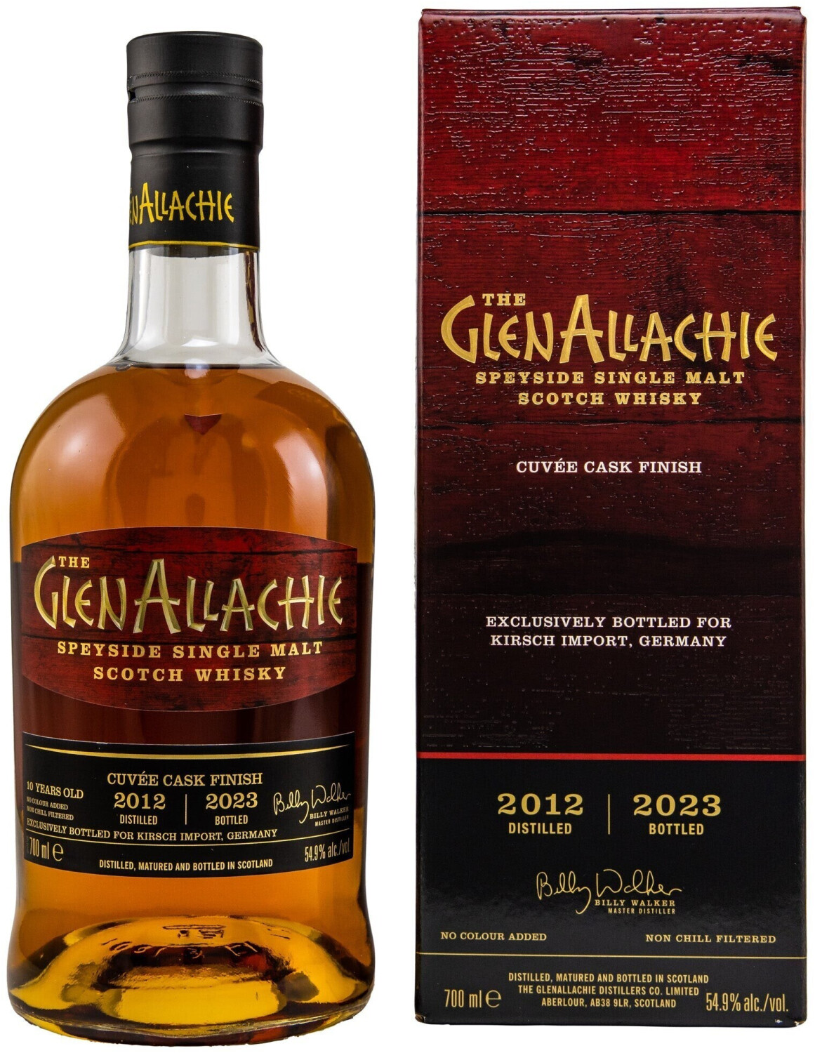 GlenAllachie 10 Years Old Pedro Ximénez, Moscatel & Ruby PortCuvée Cask Finish 0.7l 54.9%
