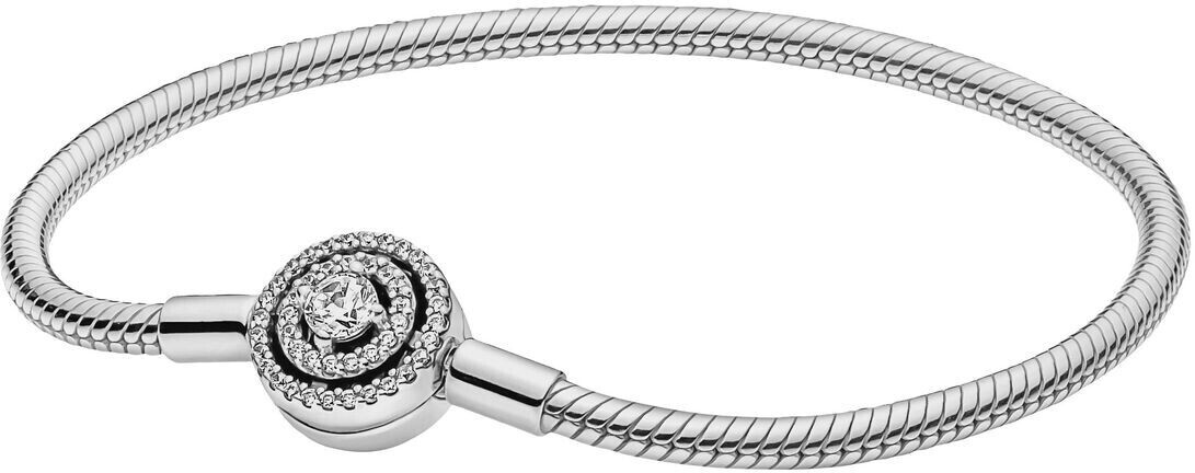 Photos - Other Jewellery Pandora Moments Halo Snake Chain Bracelet  (590038C01)