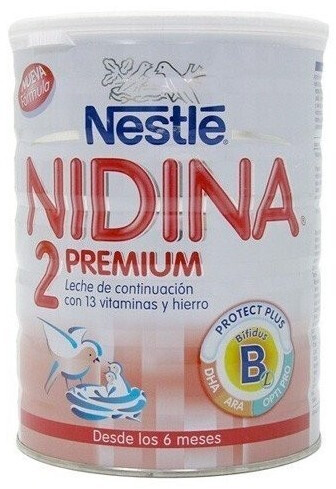 Nestlé NIDINA 2 Leche De Continuación en polvo para bebés a partir de los 6  meses. Pack de 3 botes de 800g + Regalo: Nestle Selección de la Naturaleza  Multicereales, 270g 