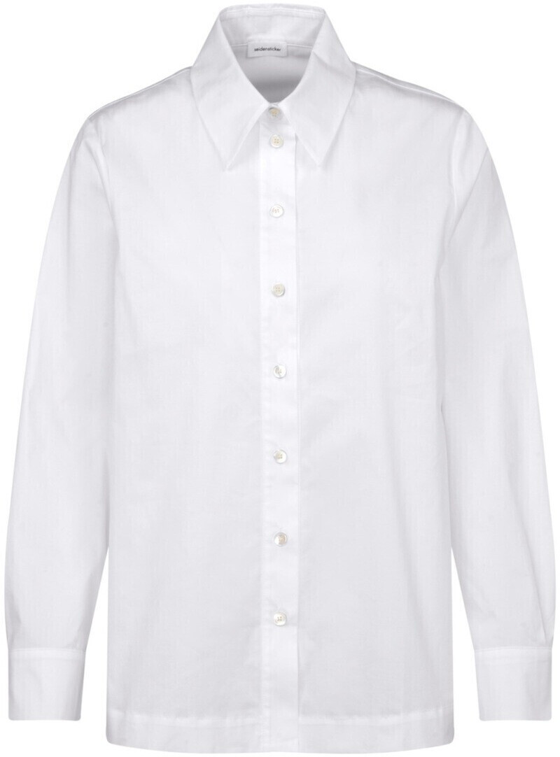 Seidensticker Kragen Hemdbluse Regular Uni (60.134541-0001) beige/weiß ab €  79,99 | Preisvergleich bei