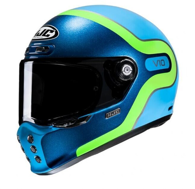 HJC V10 Grape MC24 bleu/vert