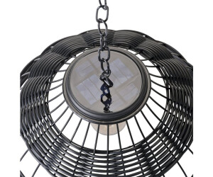 Marelida LED Solar Hängeleuchte Lampenschirm Korboptik braun ab 89,90