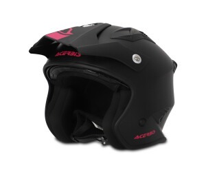 Casco Urbano Y Trial Casco Acerbis Aria Jet Trial 2206 - Negro Con Logo Amarillo, Talla S, Homologación ECE 22-06 Talla S Negra Amarillo