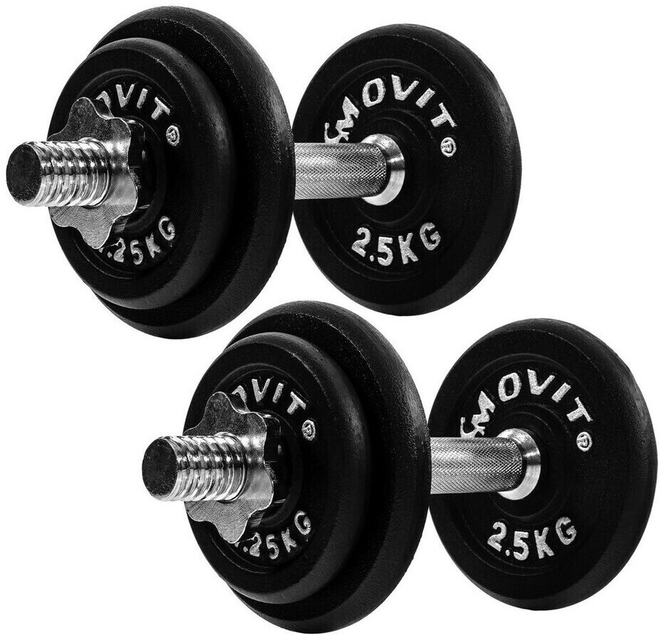 Movit Dumbbell Set Cast Iron 2x10kg