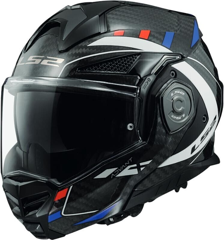 Photos - Motorcycle Helmet LS2 Helmets  FF901 Advant X Carbon Future Black/White/Blue 