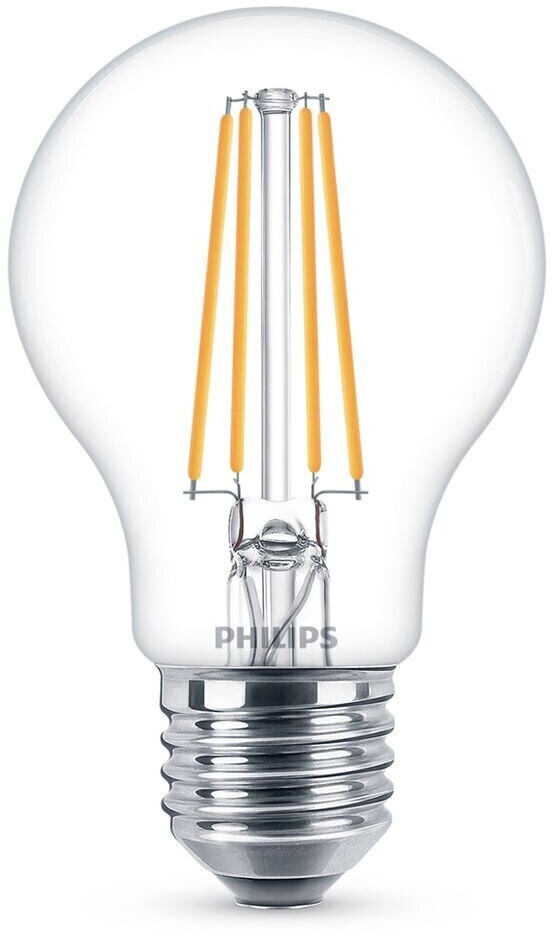 Photos - Light Bulb Philips Pack of 6 E27 LED CLASSIC lamps A60 7W like 60W 2700K warm 