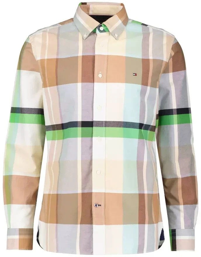 (MW0MW30667) hellgrün Hilfiger Preisvergleich Freizeithemd Modell Button-Down-Kragen ab 87,00 TARTAN mit Tommy bei Oxford | €