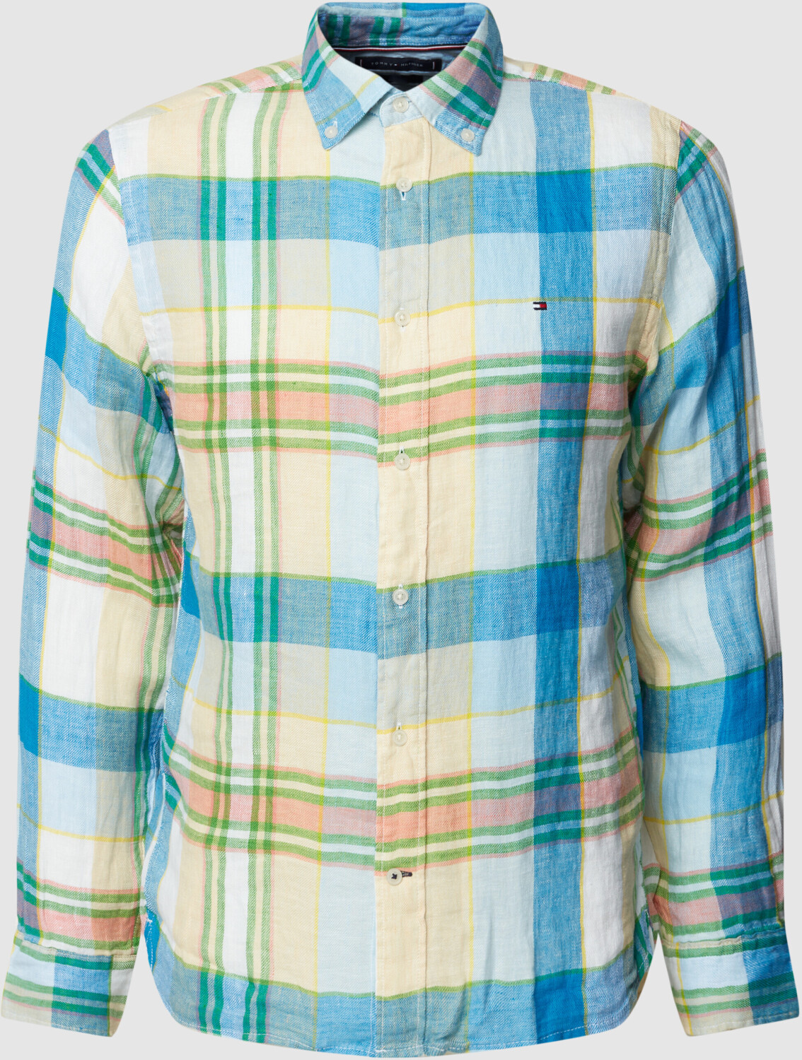 Tommy Hilfiger Regular Fit Freizeithemd aus Leinen mit Button-Down-Kragen  gras grün (MW0MW31400) ab 59,95 € | Preisvergleich bei