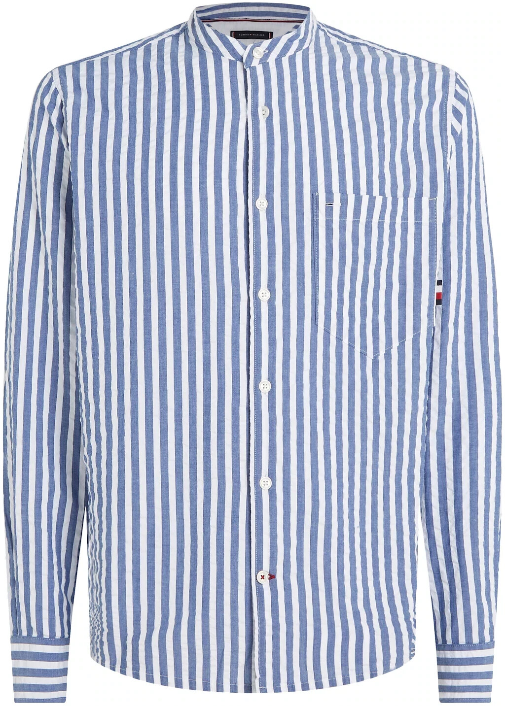Tommy Hilfiger Seersucker Stripe white Fit (MW0MW30685) Shirt navy/optic bei Oxford | € Regular ab dark Preisvergleich 59,90