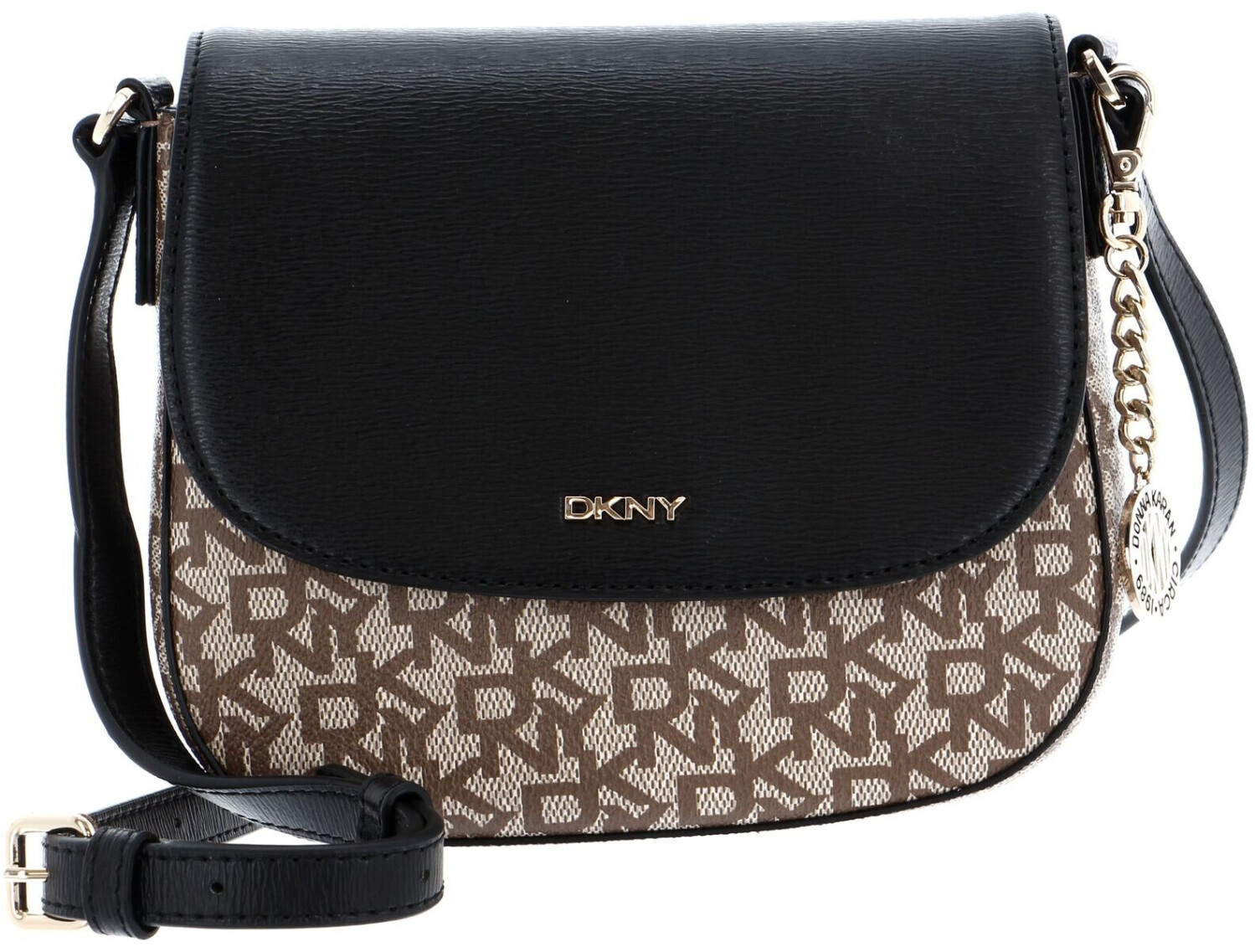 DKNY Bryant Saddle Bag Chino/Black (R21EJR75 B8Q) fawn