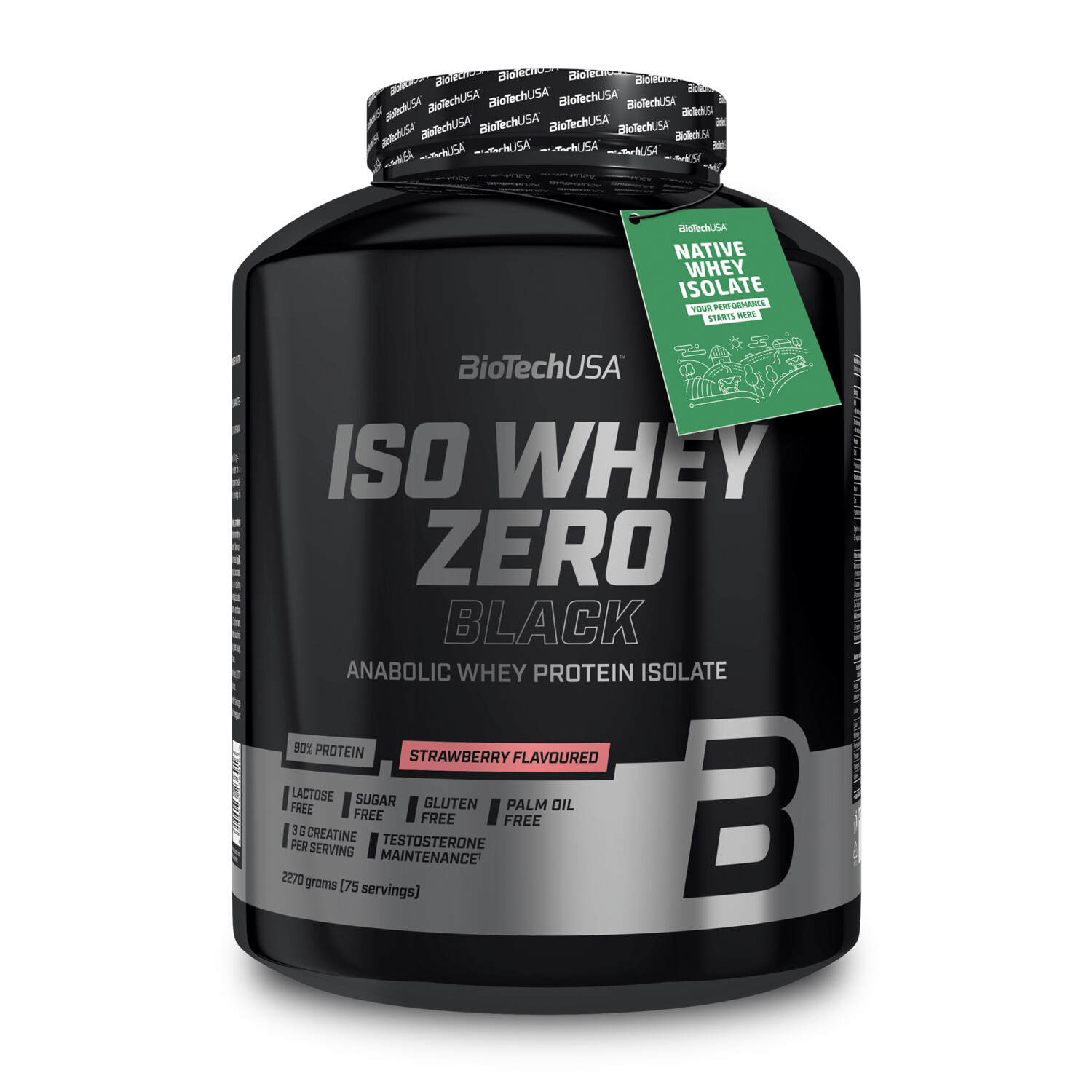 BioTech USA Iso Whey Zero Black 2270g strawberry