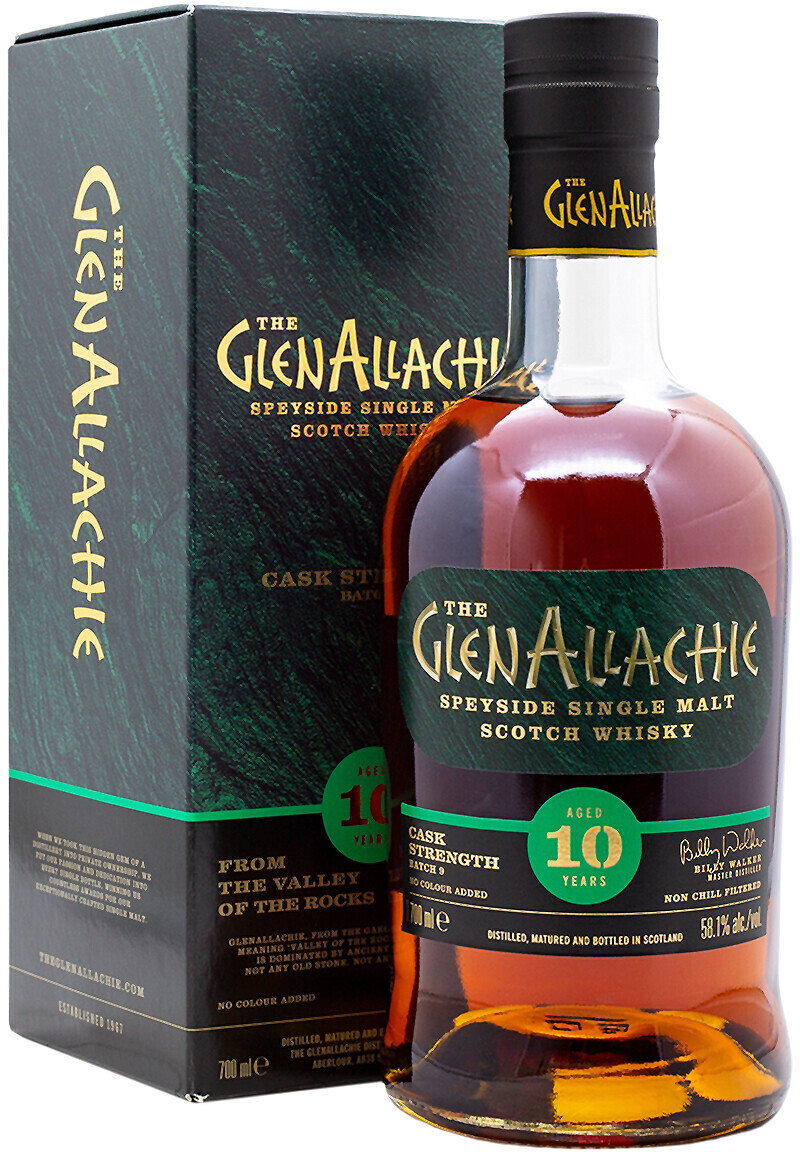 GlenAllachie Aged 10 Years Cask Strength Batch 9 Speyside Single Malt Scotch Whisky 0.7l 58.1%