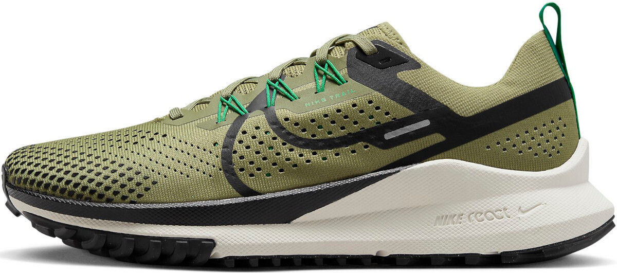 Nike react olive green best sale