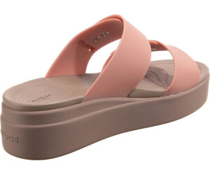 Crocs Brooklyn Sandal Low Wedge 207431 pale blush au meilleur prix sur idealo