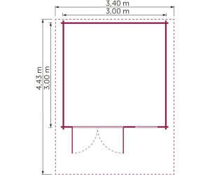 Konifera Kallenberg 2 BxT: 340x443 cm Set mit Terrasse, Vordach und Fußboden  ab 2.999,99 € | Preisvergleich bei