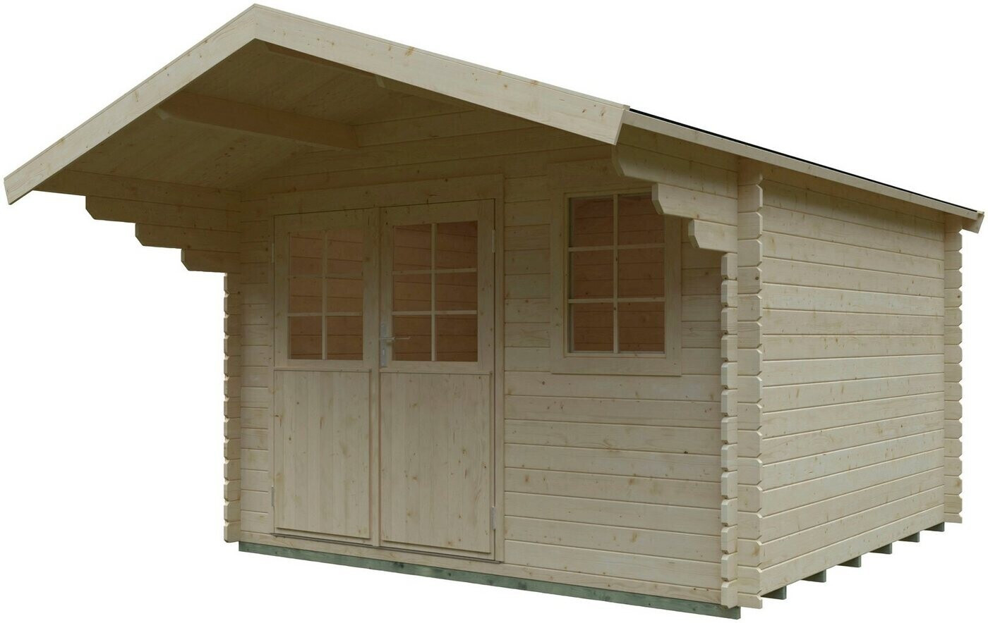 Konifera Kallenberg 2 BxT: 340x443 cm Set mit Terrasse, Vordach und  Fußboden ab 2.999,99 € | Preisvergleich bei | Gartenhäuser