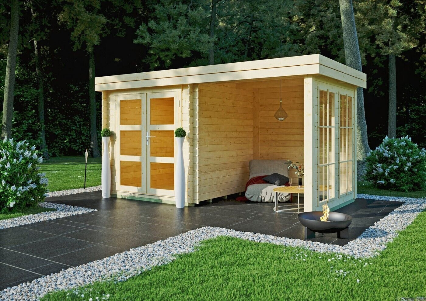 Kiehn-Holz Lütjensee 2 BxT: 430x233 cm Set 1 ab 1.990,00 € | Preisvergleich  bei | Gartenhäuser