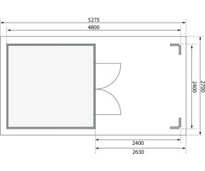 Konifera Traufberg 3 BxT: 528x288 cm Set mit Dachausbauelement,  naturbelassen ab 2.213,40 € | Preisvergleich bei