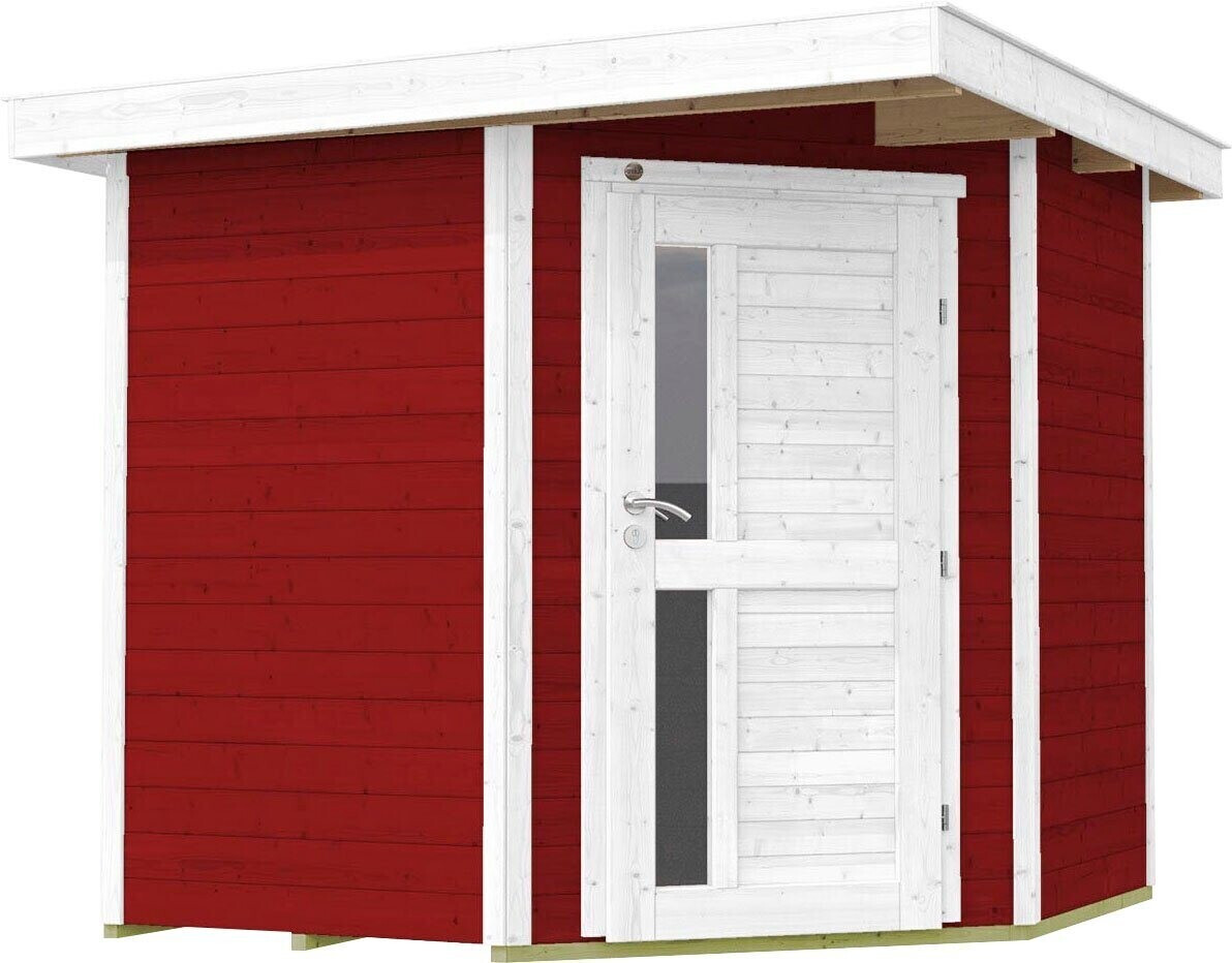 Weka Gartenhaus 229 A BxT: 244x244 cm rot ab 2.000,09 € | Preisvergleich  bei | Gartenhäuser