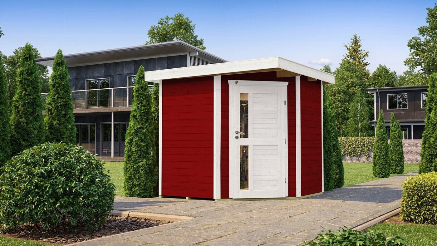 Weka Gartenhaus 229 A BxT: 244x244 cm rot ab 2.000,09 € | Preisvergleich  bei