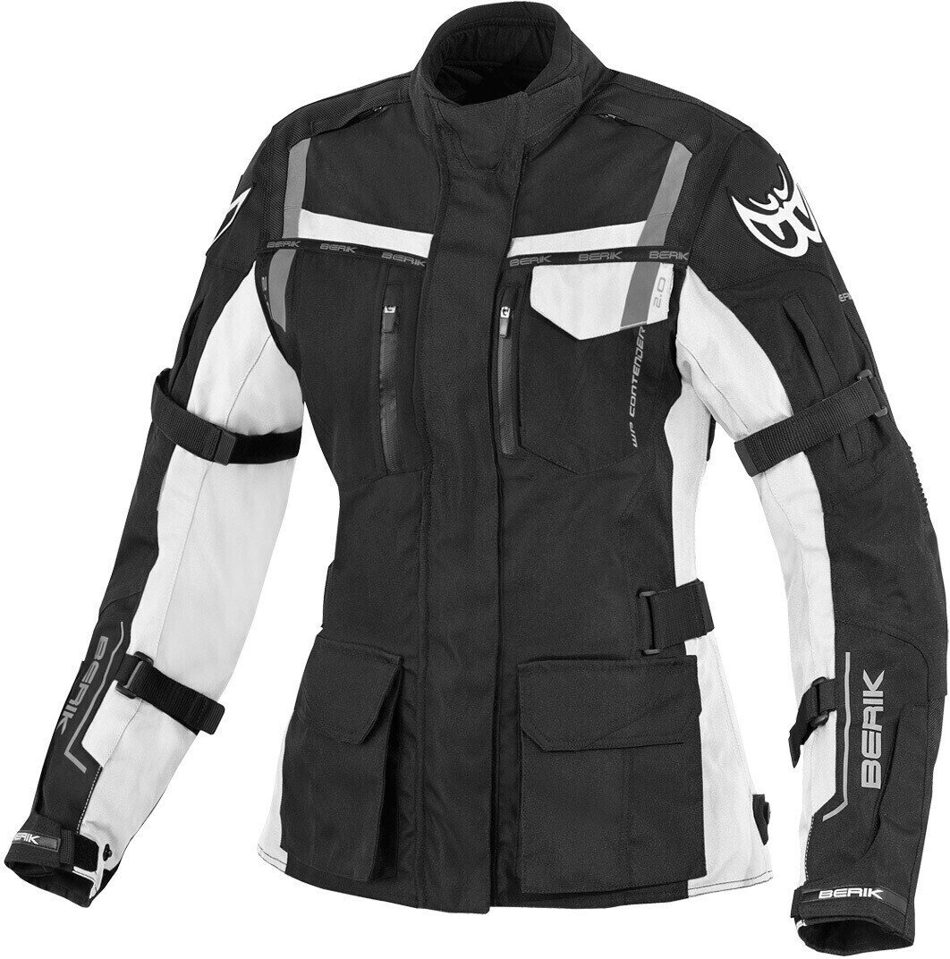 Berik Torino Waterproof Ladies Motorcycle Textile Jacket black/white