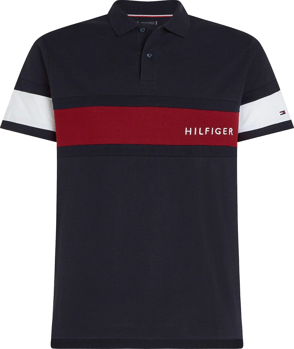 Tommy Hilfiger Colour-Blocked Regular Fit Polo (MW0MW30755) marineblue