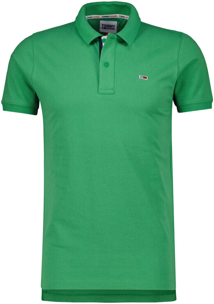 Tommy Hilfiger Signature Placket Slim Fit Polo (DM0DM15940) green