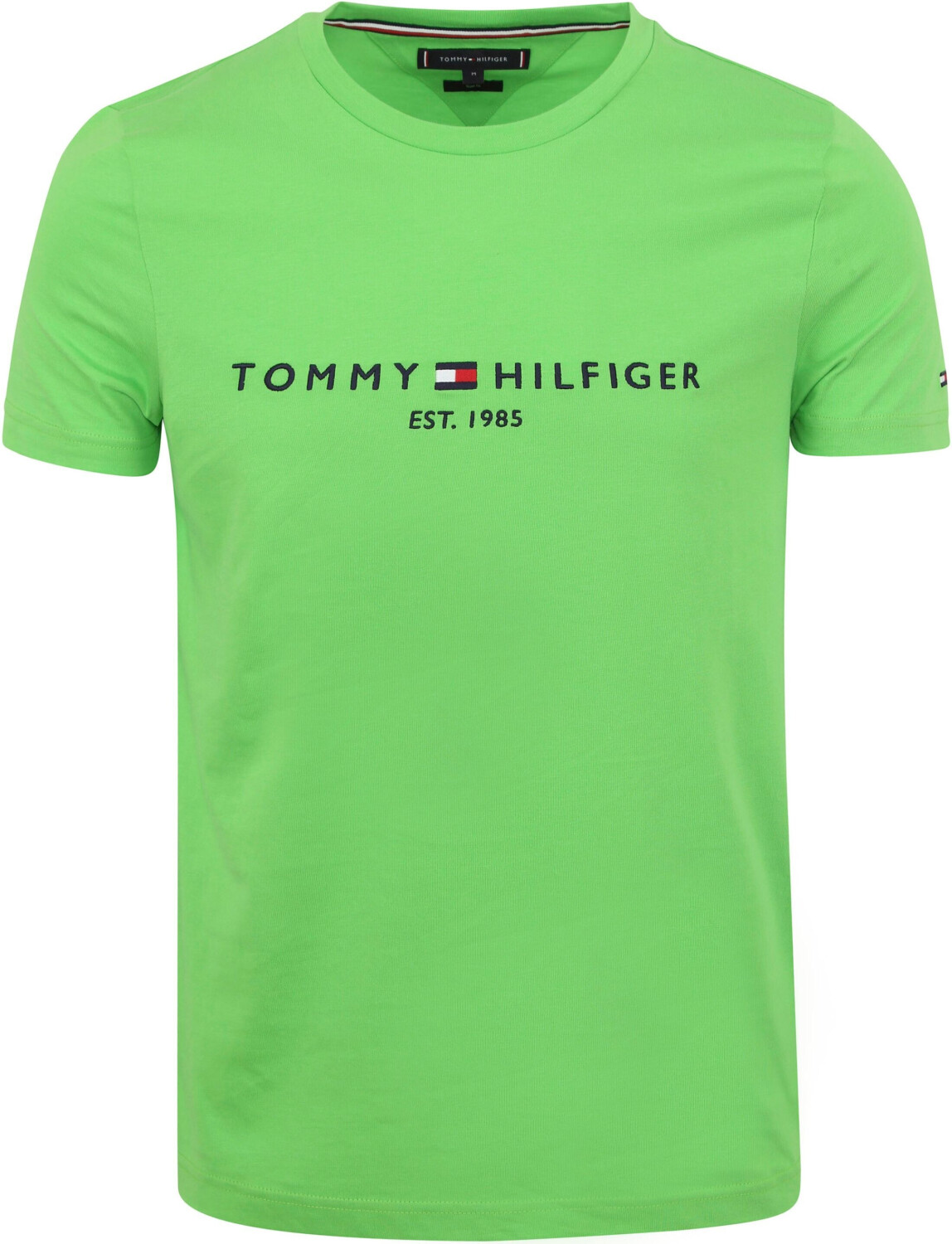 € T-Shirt ab Tommy spring Preisvergleich 49,99 bei Fit (MW0MW11797) lime Jersey Logo Hilfiger Slim |