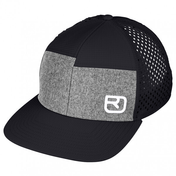Ortovox Logo Air Trucker Cap black raven